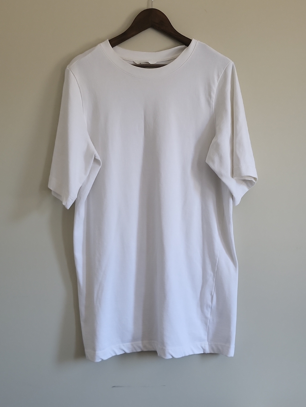 H&M Cotton Tshirt Dress In White